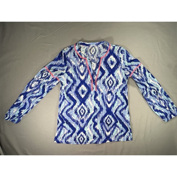 Lilly Pulitzer Tunic Kalissa Top Women's small Vneck - Picture 1 of 8